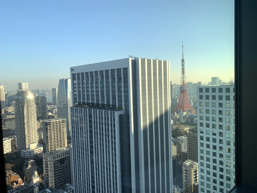 クラブフロアから見える東京タワー