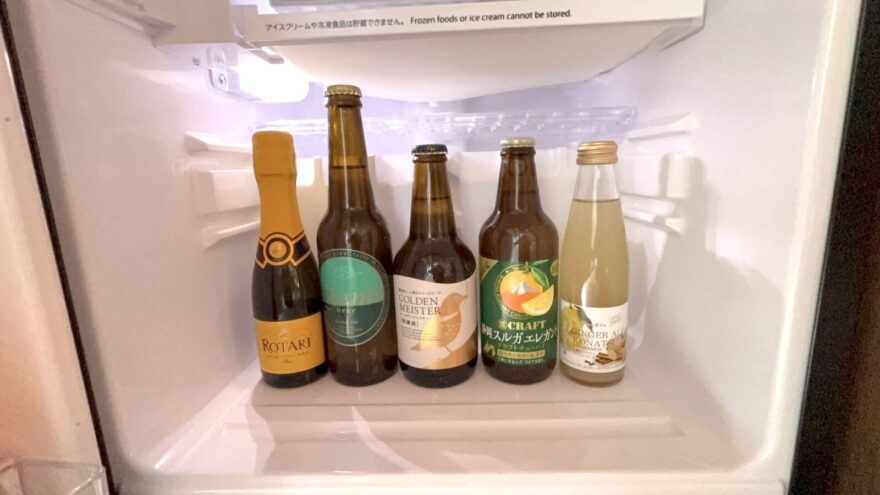 冷蔵庫の中のドリンク